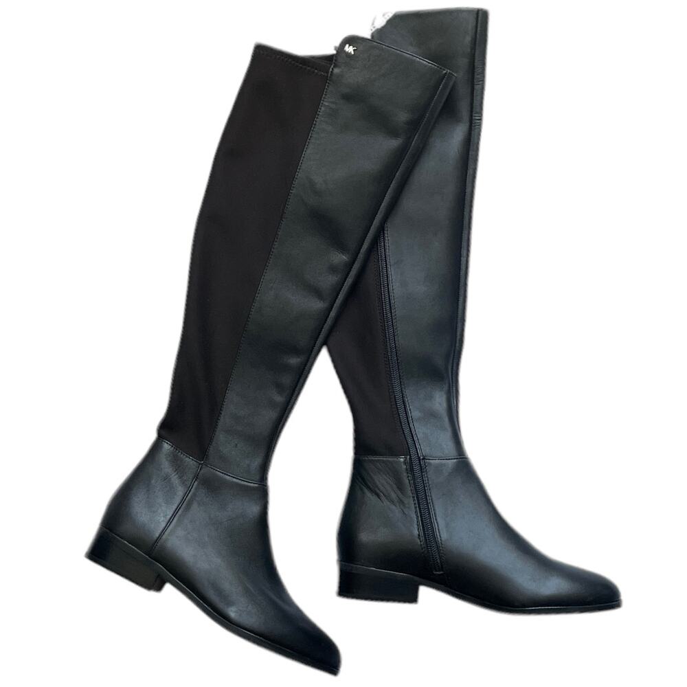 NWT Michael Kors Bromley Black OTK Riding Boots Women’s 5M - Picture 6 of 15